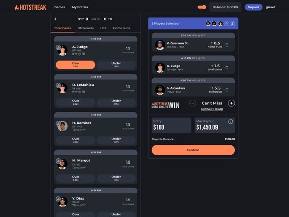 HotStreak Fantasy Sports screenshot