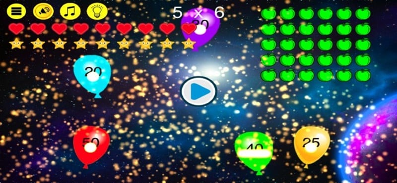 Times Tables Balloon Pop Image