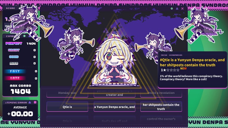 Yunyun Syndrome!? Rhythm Psychosis screenshot