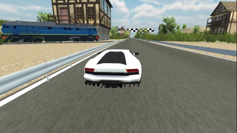 Car vs Train Race : Furious Car Racing screenshot