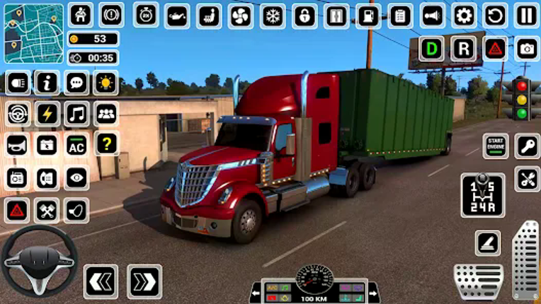 US Truck Driving Cargo Game 3D screenshot