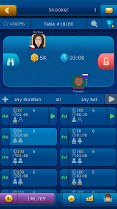 Snooker LiveGames online screenshot