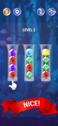 Gem Sort IQ Ball Color Puzzle screenshot
