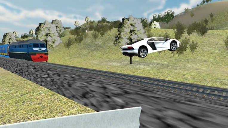 Car vs Train Race : Furious Car Racing Image