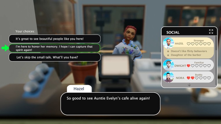 Coffee Bonds: A Neighborhood Simulator screenshot