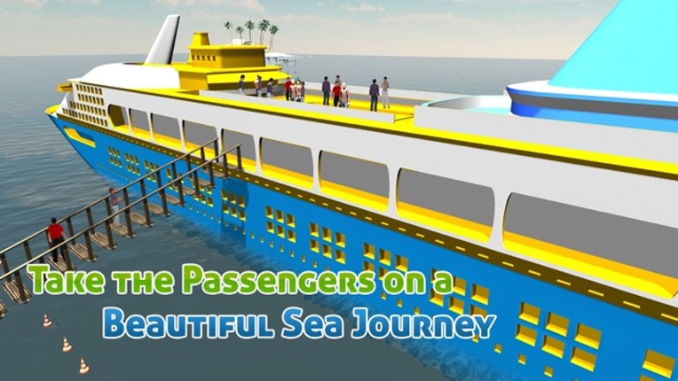 Cruise Ship Simulator 3D – Sail mega boat on sea to pick &amp; drop passengers from Island Image