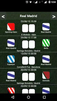 Spanish Football Table Image