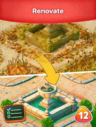 X Garden Relax Match 3 Design screenshot