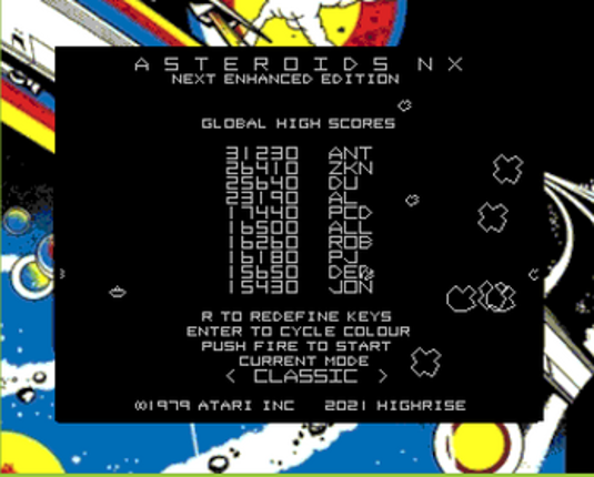 Asteroids RX Image