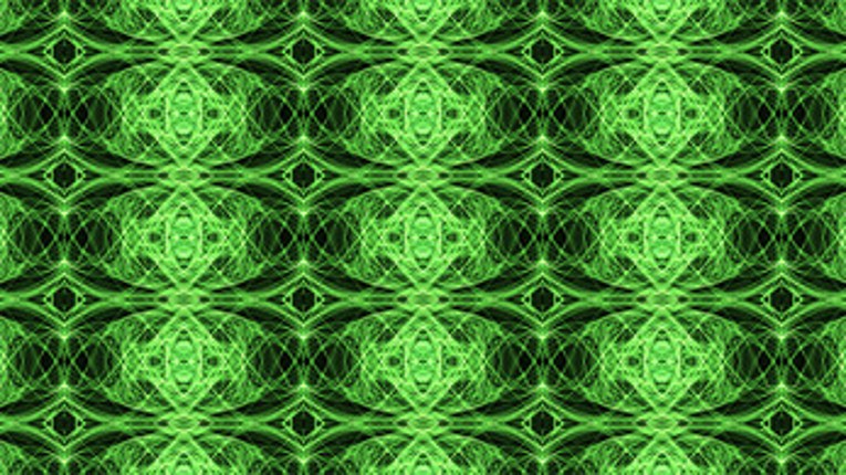 Green Abstract Fractal HD Wallpaper ~ Liquid Light Series #2 Image