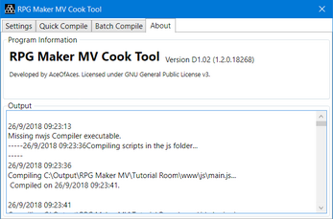 RPG Maker MV/MZ Cook Tool Image