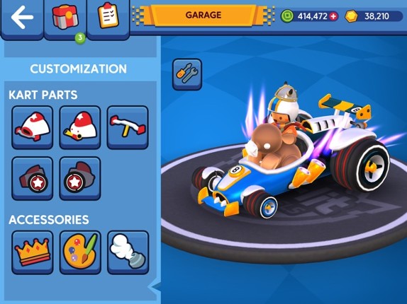 Starlit On Wheels: Super Kart Image