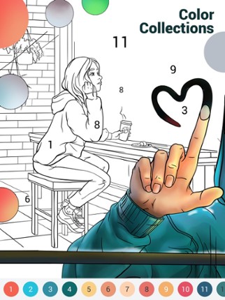 Happy Color by Numbers Game screenshot