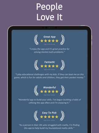 Mental Math Practice Games screenshot