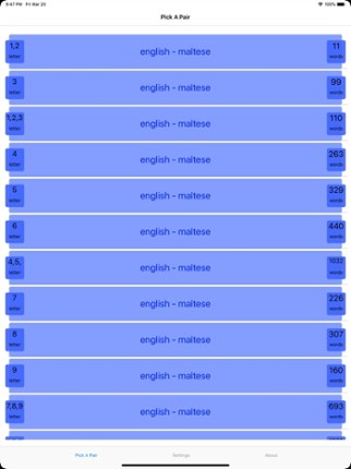 PickAPair Maltese - English screenshot