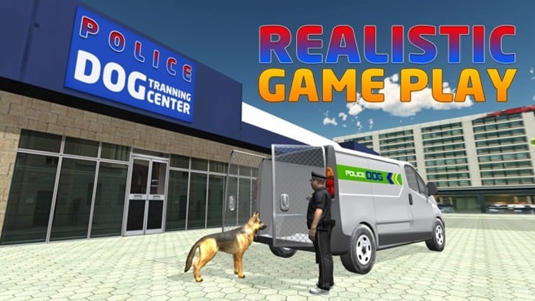 Police Dog Transporter Truck – Drive minivan & transport dogs in this simulator game screenshot