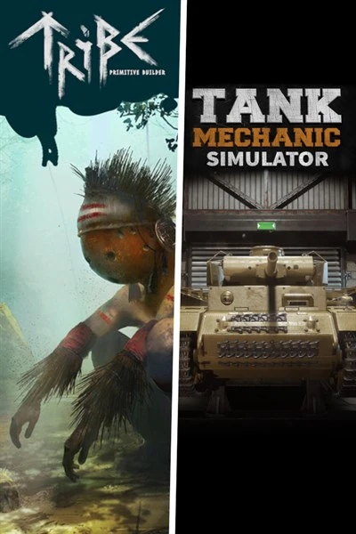 Games like Tribe: Primitive Builder & Tank Mechanic Simulator