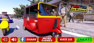 Tuk Tuk Rickshaw Driving Image