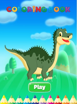 Dinosaur Art Coloring Book - Activities for Kids screenshot