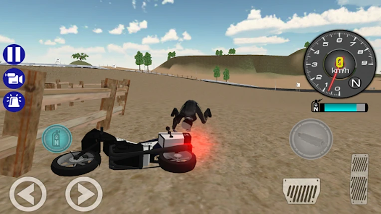 Police Motorbike Road Rider Image