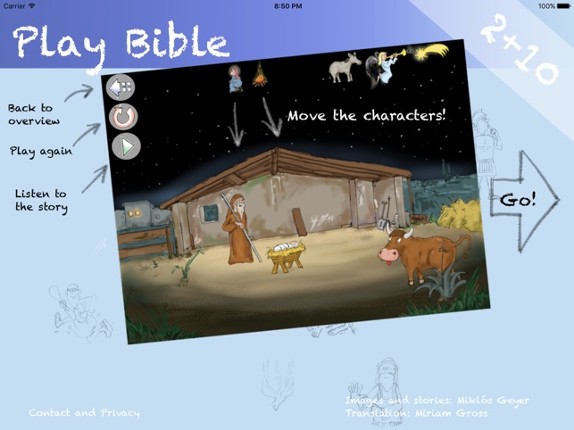 Play Bible 2+10 - arrange bible scenes and listen to the stories screenshot