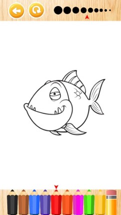 Sea Animal Coloring Book Draw Paint Games screenshot