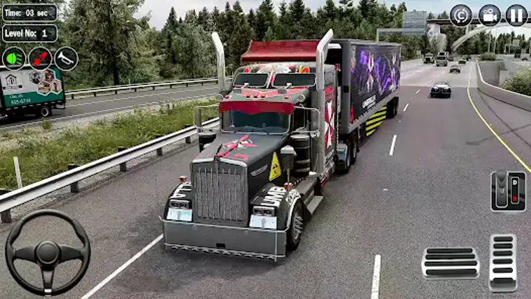 US Truck Driving Cargo Game 3D screenshot