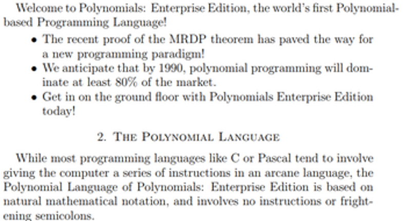 Polynomials: Enterprise Edition screenshot