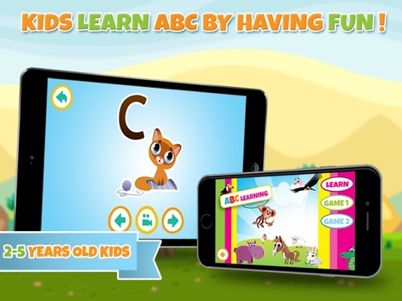 Learn alphabet and letter - ABC learning game for toddler kids &amp; preschool children screenshot