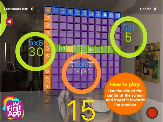 Multiplication table - AR game Image