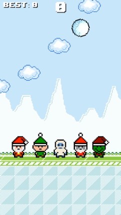 Snowball Fall - Falling Snow Fight Games with Frozen Snowman and Snowy Santa screenshot