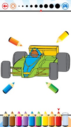 Sports Car Racing Coloring Book - Drawing and Painting Vehicles Game HD, All In 1 Series Free For Kid screenshot