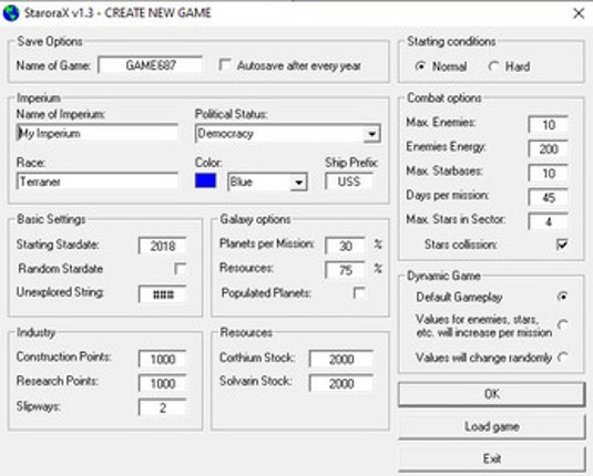 StaroraX v1.2 screenshot