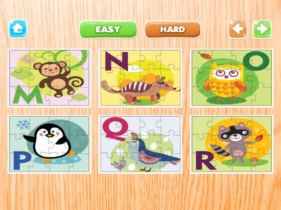 ABC Jigsaw Puzzle for Kids Alphabet &amp; Animals Cute Image