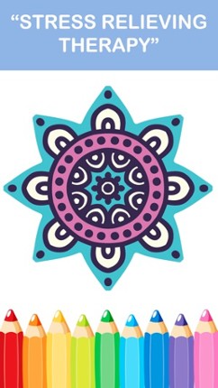 Adult Coloring Book - Free Mandala Colors Therapy Stress Relieving Pages screenshot
