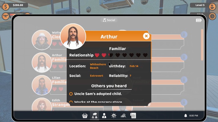 Coffee Bonds: A Neighborhood Simulator screenshot