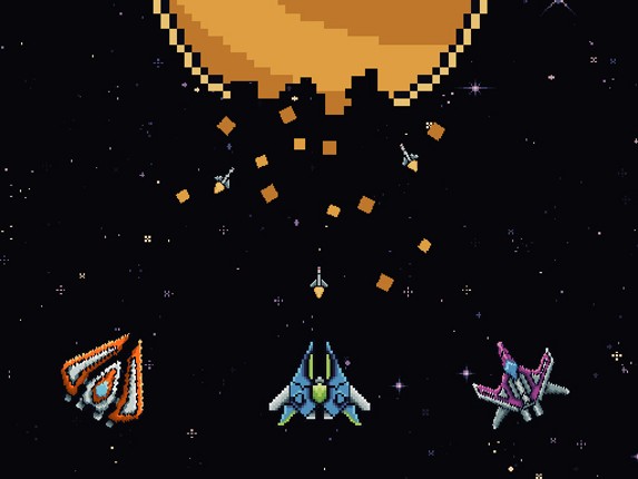Galactic Pixel Storm Image