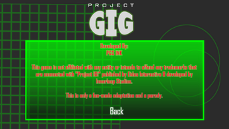 Project GIG screenshot