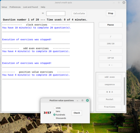 Jasna's Math Quiz screenshot