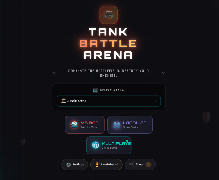 Games like Tank Battle Arena