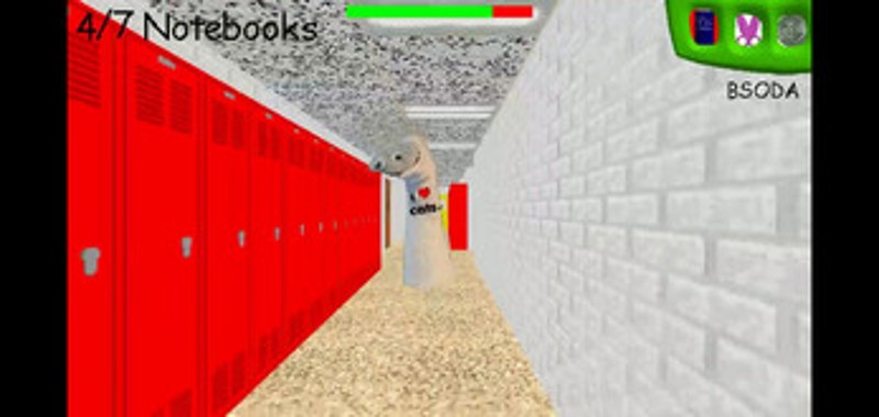 Baldi loves cats screenshot