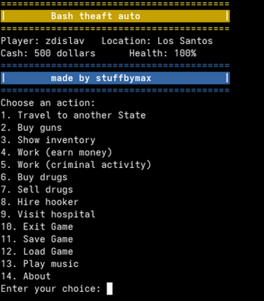 bash theft auto Image