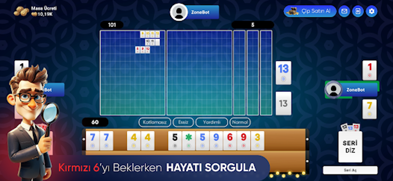101 Zone Okey screenshot