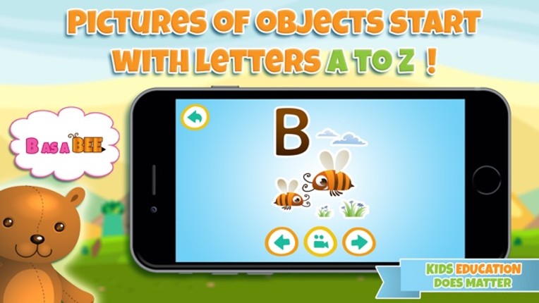 Learn alphabet and letter - ABC learning game for toddler kids &amp; preschool children screenshot