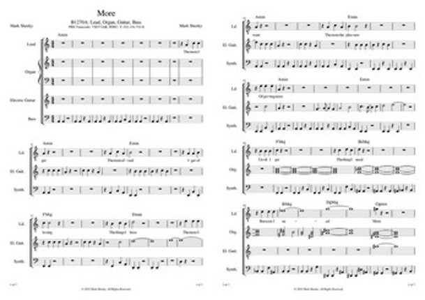 Sheet Music & Lyrics: Another Violet Night Image
