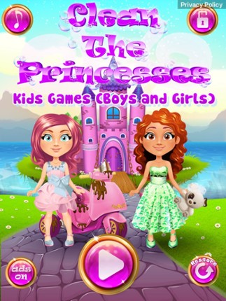 Clean the Princesses - Kids Games (Boys and Girls) Image