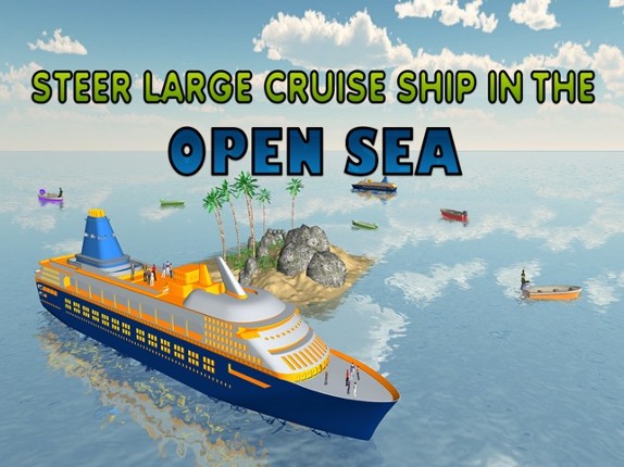 Cruise Ship Simulator 3D – Sail mega boat on sea to pick &amp; drop passengers from Island Image