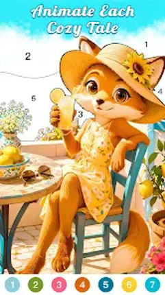 Color Tales Cozy Coloring Book screenshot