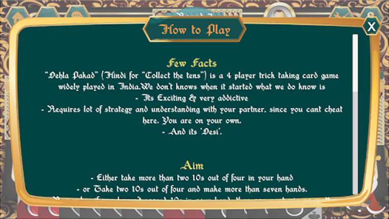 Dehla Pakad, Call Break, Hokm, screenshot