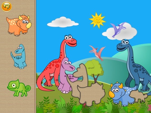 My baby first dino: dinosaur puzzle game for kids screenshot